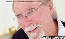 Oh, this cute teen 18+ is getting spanked hard by her horny grandpa!