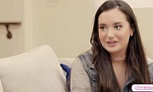 stepteen 18+ and her gf get licked by stepmom