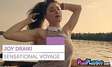 Amazing Bubble Butt Brunette Teen Model Joy Draiki Shows Perfect Ass With Passion