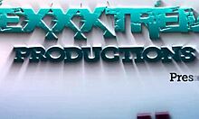 Danna Hot Begs Two Guys for Hard Action in Public Street Gangbang.