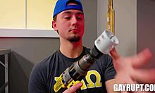 Masyn Thorne fucks Jacob Acosta in glory hole doggystyle