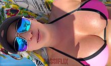 Boy fucks me hard after seeing my pussy on the beach