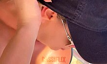 Boy fucks me hard after seeing my pussy on the beach