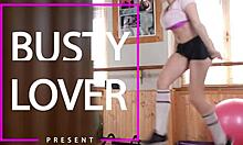 busty teen marina visconti rides dick at gym 😍