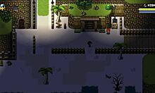 OMG, Lost Lagoon harem hentai game ep 5 has sexy farmer flashing outside! 🔥