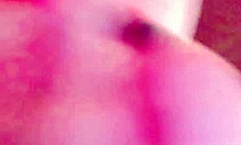 Whore's Milky Pussy Fucked by Machine