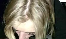 Sexy Girl Sucks Dick At The Back Of The Truck In The City Center