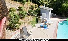 Petite Teen Lily Glee Feels Intense Emotions In Her First Standing Fuck