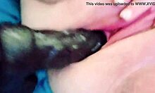 Whore's Milky Pussy Fucked by Machine