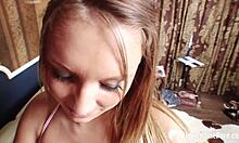 my hot girlfriend begs for my cumshot