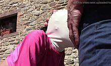 i watch laura in outdoor blowjob creampie