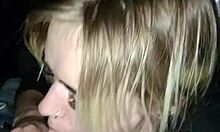 Sexy Girl Sucks Dick At The Back Of The Truck In The City Center