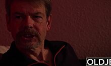 old and young vibe - tight teen 18+ pussy craves hard fucking and swallows cumshot