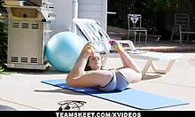 Petite Teen Lily Glee Feels Intense Emotions In Her First Standing Fuck