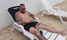 Diana Smith Fucks Two Sexy Brunettes By The Pool In Ebony Latina Scene