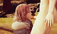 Elden Ring Melina deepthroats in 3D hentai