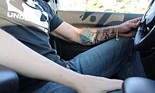 Stepsister Delivers Intense Handjob Leading To Public Cumshot