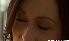 Naughty teen 18+ babe fingers tight juicy pussy in solo play, small tits naked and fingering