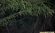 Desi village girl taken to jungle at night for wild banging