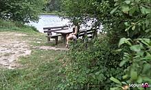 Young German Teen Emma Gets Fucked Outdoors In The Park