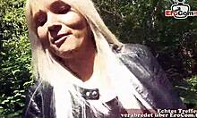 hey, chubby girl showing tits and banging outdoors pov!