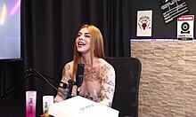 She asked for help to be hospitalized but first said goodbye to drugs and parents left - fierce redhead in sheer red.