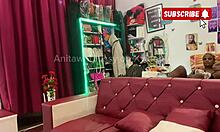 anal hole gets stretched with dildo and toys in homemade session