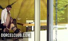 French escort Cara St Germain entertains at home