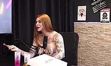 She asked for help to be hospitalized but first said goodbye to drugs and parents left - fierce redhead in sheer red.