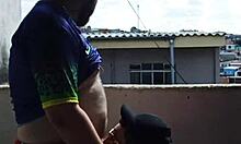 i fuked the novinho barebak on laje wit everyone seeing