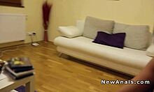 Beautiful amateur girlfriend tries anal with monster cock in pov