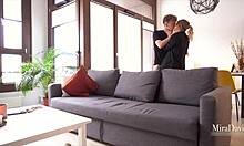 Real Amateur Sextape with Young Couple Mira David