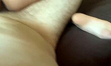 Amateur Playing on Monster Cock While He Touches Her Big Tits Hard