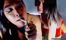 Two Individuals In Lingerie Relaxing