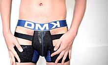 dude, check this Colombian stud in boxers getting wild in anal