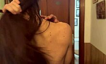 my nympho friend heats me up in front of my girlfriend and we end up in a threesome