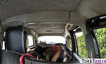 Busty Ebony Glasses Sex In Cab