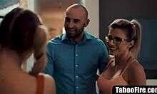 Young cheerleader pressured into sex by milf coach and her hubby