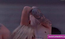 Goth Babes Aiden Ashley and Charlotte Eat Pussy Outdoors