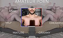 Amateur Blonde Milf's Big Boobs in Outdoor Anal Creampie