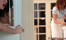 Fun step mother and daughter threesome risky birthday capers