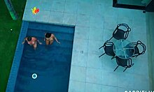 Latina Brunette Gets Ass Eaten At Pool Party