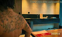 Latina Brunette Gets Ass Eaten At Pool Party