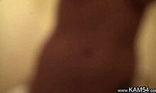 Kam54 performs webcam show as perfect brunette amateur