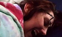 husband fingers my tight nerdy pussy... oops