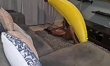 tattooed desi chick rides a fat banana in kinky close-ups