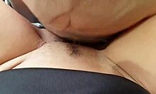 mature milf bent over for creampie doggystyle in car