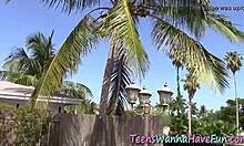 Amateur teen 18+, wow, get drilled by monster cock outdoors!