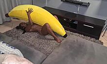 tattooed desi chick rides a fat banana in kinky close-ups