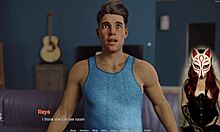 Sexy redhead boss fucks mother-in-law outdoors!